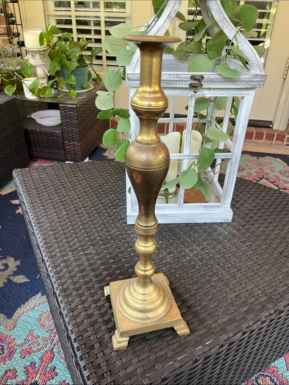 Antique-Style brass Decorative Candlestick